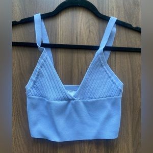 Blue Crop Top